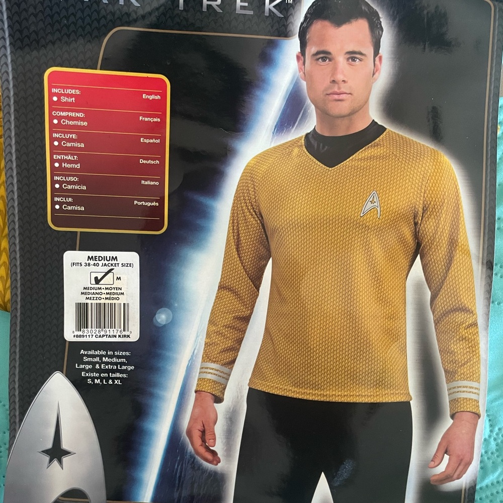 Star Trek Men's Gold Uniform Shirt
